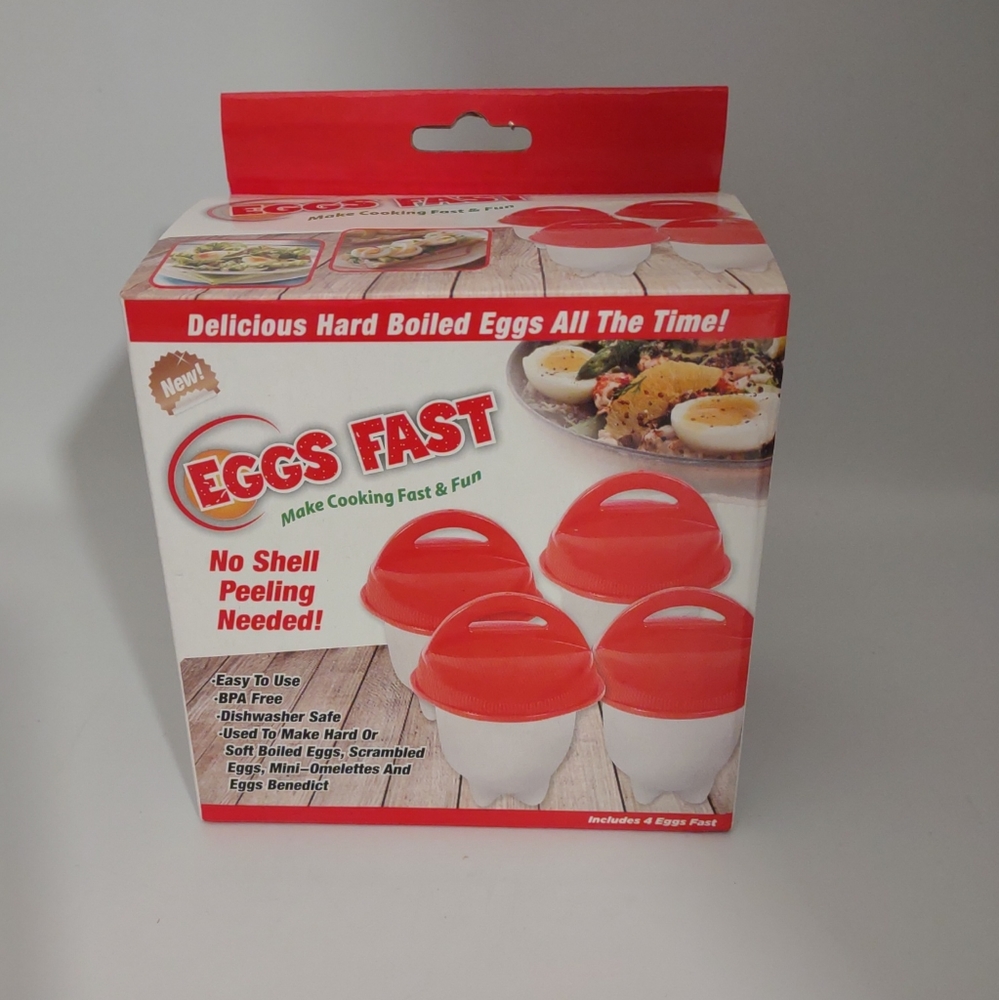 Box Tekno Egg Fast No Shell Peeling Needed 4 Count BPA Free